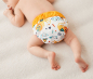 Preview: Blümchen Neugeborenen Tagespaket All-in-Taschenwindel Bambus Drucki (2-4kg)